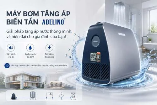 Bơm tăng áp biến tần Adelino SCA500-Z